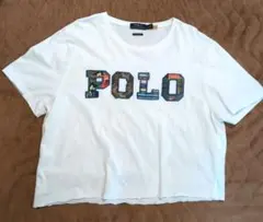 POLO RALPH LAUREN Tシャツ パッチワークロゴ XL カット加工のサムネイル