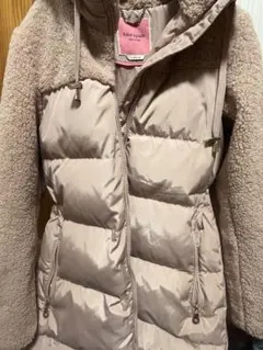 kate spade ピンクベージュ ダウンジャケット