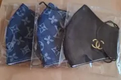 デニム風ノベルティマスク3枚セット