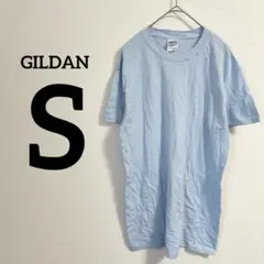 ギルダン 半袖Tシャツ ベビーコットン 水色 ライトブルー【S】無地 丸首
