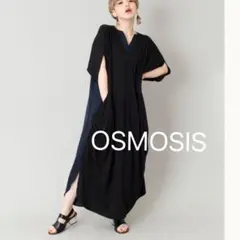 OSMOSIS loaf バイカラー　半袖ワンピース ツートーン　配色　切替