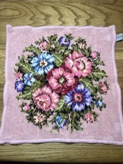 FEILER 花柄タオルハンカチ ピンク