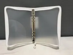 新品 6リングファイル A5 ジッパー付 ホワイト 推し活 24時間以内発送