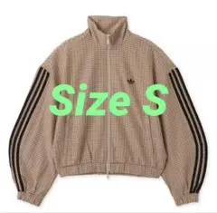 adidas チェック トラックトップ ベージュ Size Sのサムネイル