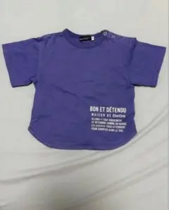 BeBe 90cm 半袖ブルーTシャツ
