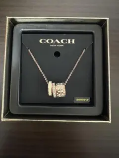 COACH ゴールド ネックレス CL141 ギフトボックス付き - メルカリ