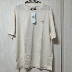 【新品　未使用】Lacoste ラコステ　ワンポイントロゴ Tシャツ　ベージュのサムネイル