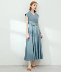 ナチュラルクチュール　テーラードカラーノースリワンピース　10