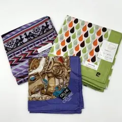 ブランドハンカチ3枚セット CELINE.Pierre Cardin.他