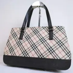 BURBERRY バーバリー ハンドバッグ ノバチェック　レザー　金具