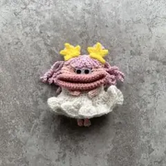 パクパクモンスター*キーケース*女の子*おだんご