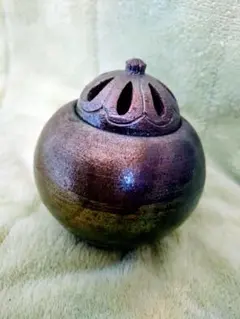 平安〜鎌倉期 須恵器 耳付 小鍋 中世古陶／火色／煮炊き土器／考古資料 平安〜鎌倉期 須恵器 耳付 小鍋 中世古陶／火色／煮炊き土器／考古資料