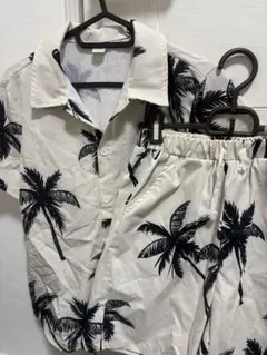 SHEIN パームツリー柄 半袖シャツ・パンツセット 11-12Y♡セットアップ
