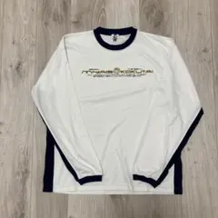 BENCH WARMER 長袖Tシャツ ホワイト/ネイビー