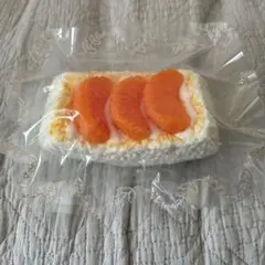 オレンジフルーツデコレーションシリコン　ルルリビング　水感　スクイーズ