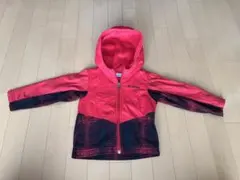 Columbia フード付きジャケット 3T 赤黒
