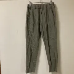 URBAN RESEARCH DOORS カーキ ストレートパンツ ゴムウエスト