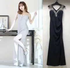 ジュエルズ　Jwels ロングドレスワンピース　ブラック