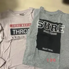 ロンT 長袖Tシャツ 130サイズ 2枚セット