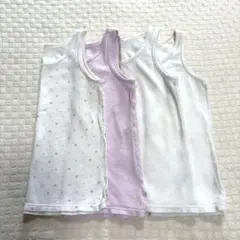ユニクロ　コットンメッシュタンクトップ　肌着　110 4枚セット