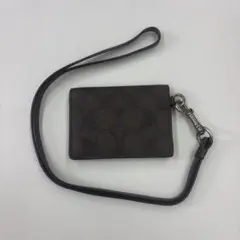 COACH コーチ IDカードケース ネックストラップ付き パスケース