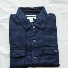 Amazon Essentialsフランネルシャツ スリムフィット 紺/ S