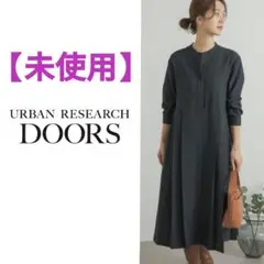 URBAN RESEARCH DOORS／サイドプリーツ切替ワンピース