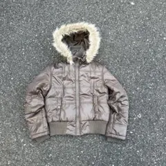 00s fur gimmick down jacket y2k 平成 お兄系光沢