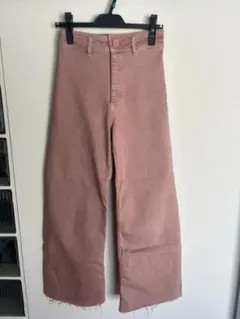 ZARA ハイウエストパンツ ピンク