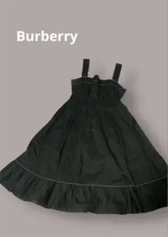 バーバリーブルーレーベル　リネン混　キャミソールワンピース　ノバチェック