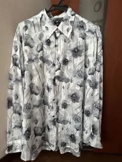 HARE フラワージャガードシアーシャツ