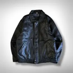 【90’s VINTAGE LEATHER JACKET】レザージャケット L