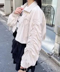 INGNI ドロストリボンナイロンブルゾン