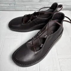 ぺこちゃん様　インコルジェ レースアップ コンフォートバレエシューズ