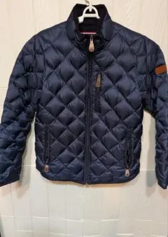 AIGLE　エーグル　ダウンジャケット　キルティング　紺色のサムネイル