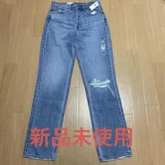 GAP ハイライズ ダメージストレートデニム25