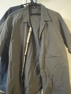 ユニクロ　プラスジェイ　オーバーサイズオープンカラーシャツ　L 【２枚セット】