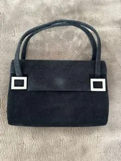 ヴィンテージブラックハンドバッグ