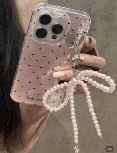 スマホケース　ピンク　ハート　iPhone15