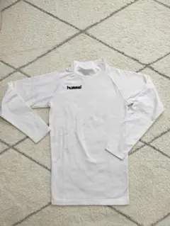 hummel ホワイト 長袖 アンダーシャツ 140 キッズ サッカー 白