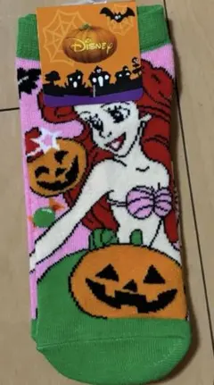 ディズニー　アリエル　ハロウィン　靴下
