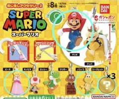 スーパーマリオ めじるしアクセサリー2 マリオ ピーチ ノコノコ シークレット
