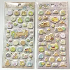 すみっコぐらし ふにふにシール たぬきのまんまるレストラン2枚セット