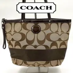 最短翌日着！超極美品 コーチ トートバック シグネチャー キャンバス 362