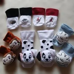ベビー靴下セット（Nike, Jordan, キャラクター）