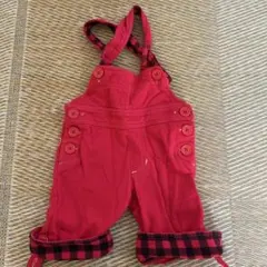 ANAP Kids 赤いオーバーオール 90cm