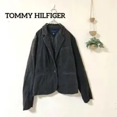 ◯ トミーヒルフィルガー ダークブラウン テーラードジャケット M