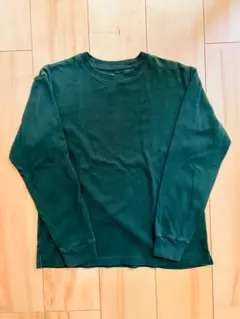 ユニクロ ソフトタッチクルーネックTシャツ 160cm DARK GREEN
