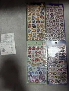 ボンボンドロップシール和柄 4点セット