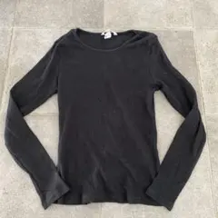 H&M ブラック 長袖 Tシャツ M